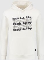 Ballin Amsterdam -  Heren Regular Fit   Hoodie  - Wit - Maat XXL