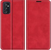 Cazy Hoesje Geschikt voor Samsung Galaxy M52 - Portemonnee Book Case - Kunstleer - Rood