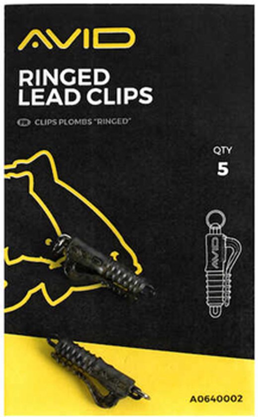 Avid Carp Terminal Tackle Ringed Lead Clip (5 pcs) van AVID — afbeelding 2