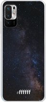 6F hoesje - geschikt voor Xiaomi Redmi Note 10 5G -  Transparant TPU Case - Dark Space #ffffff