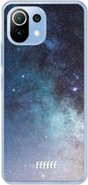 6F hoesje - geschikt voor Xiaomi Mi 11 Lite -  Transparant TPU Case - Milky Way #ffffff