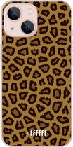 6F hoesje - geschikt voor iPhone 13 Mini -  Transparant TPU Case - Leopard Print #ffffff