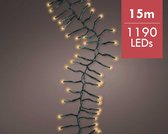 Kerstverlichting LED Cluster String 15M met 8 twinkel effecten - 1190 lampjes
