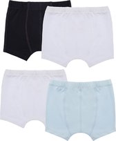 Gami Katoenen jongens boxershorts set van 4 Zwart/wit/blauw 128