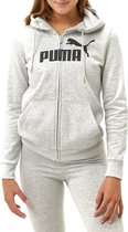 Puma Essentials Logo Vest Grijs Dames - Maat L
