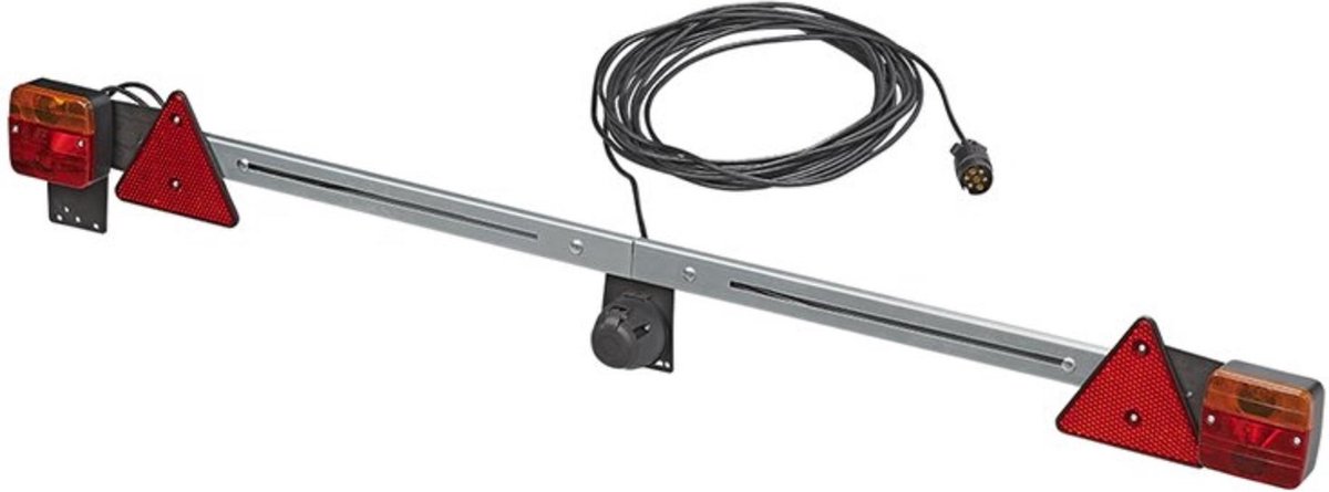 Pro Plus Verlichtingsbalk Metaal - Uitschuifbaar 140 t/m 200 cm - 12 meter Kabel - 7 Polige Stekker