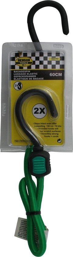 Benson Spider Binder 60 cm 2 Crochet vert chacun