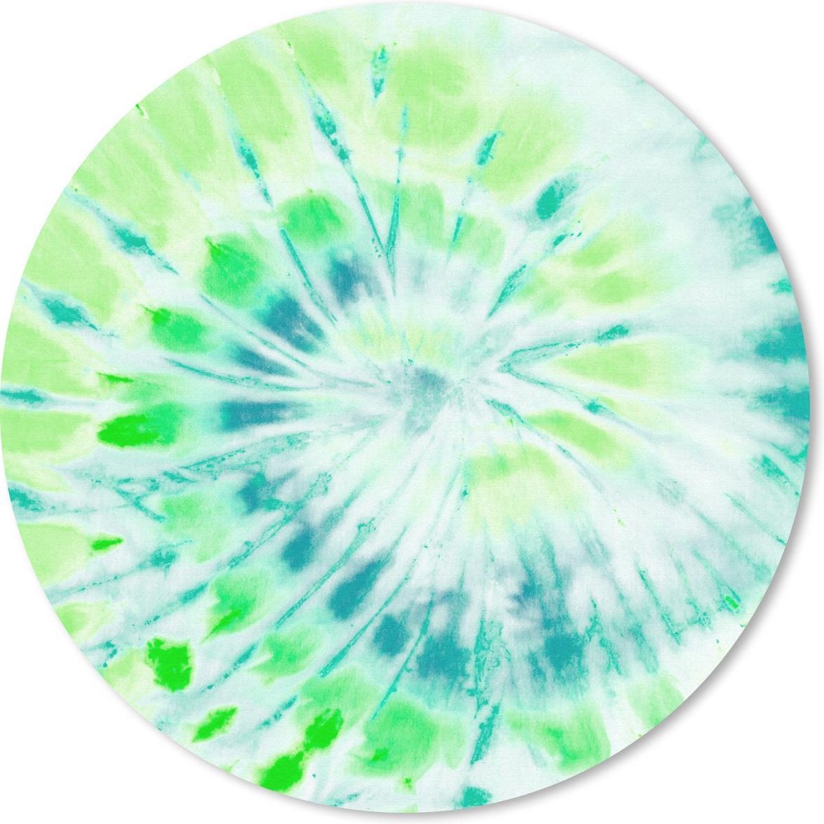 Muismat rond 30x30 cm - Mousepad Tie dye - Spiraal - Hippie - Ronde muismatten