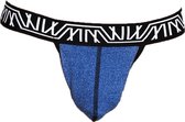 Marco Marco Thong Core Blauw - MAAT XL - Heren Ondergoed - String voor Man - Mannen String