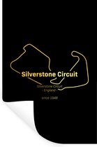 Muurstickers - Sticker Folie - Engeland - Formule 1 - Circuit - 20x30 cm - Plakfolie - Muurstickers Kinderkamer - Zelfklevend Behang - Cadeau voor man - Zelfklevend behangpapier - Stickerfolie