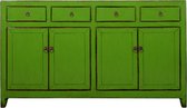 Fine Asianliving Antiek Chinees Dressoir Groen Glanzend B158xD38xH95cm Chinese Meubels Oosterse Kast