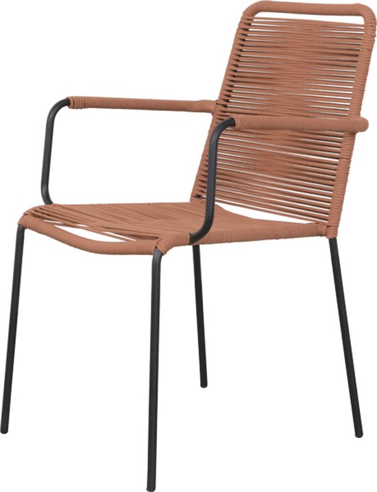 Denver Rope stapelbare tuinstoel – Terracotta