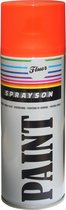 Sprayson Verf Spuitbus - Spuitlak - Fluor Rood/Oranje - 400 ml