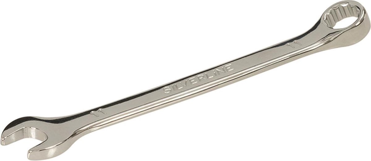 Silverline Steekringsleutel - Gehard Staal - Ø 11 mm - Chroom