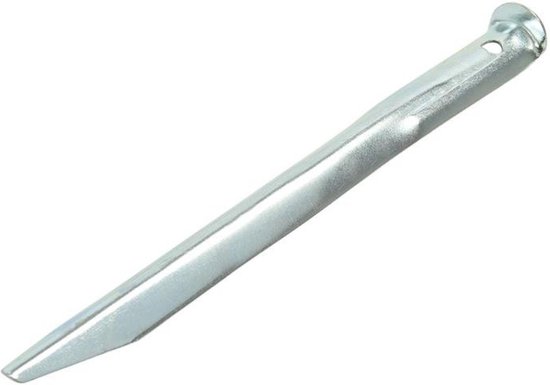 10x Stuks grondpennen/tentharingen metaal halfrond 22 cm - Kampeer artikelen voor tent of windscherm van Somultishop — afbeelding 2