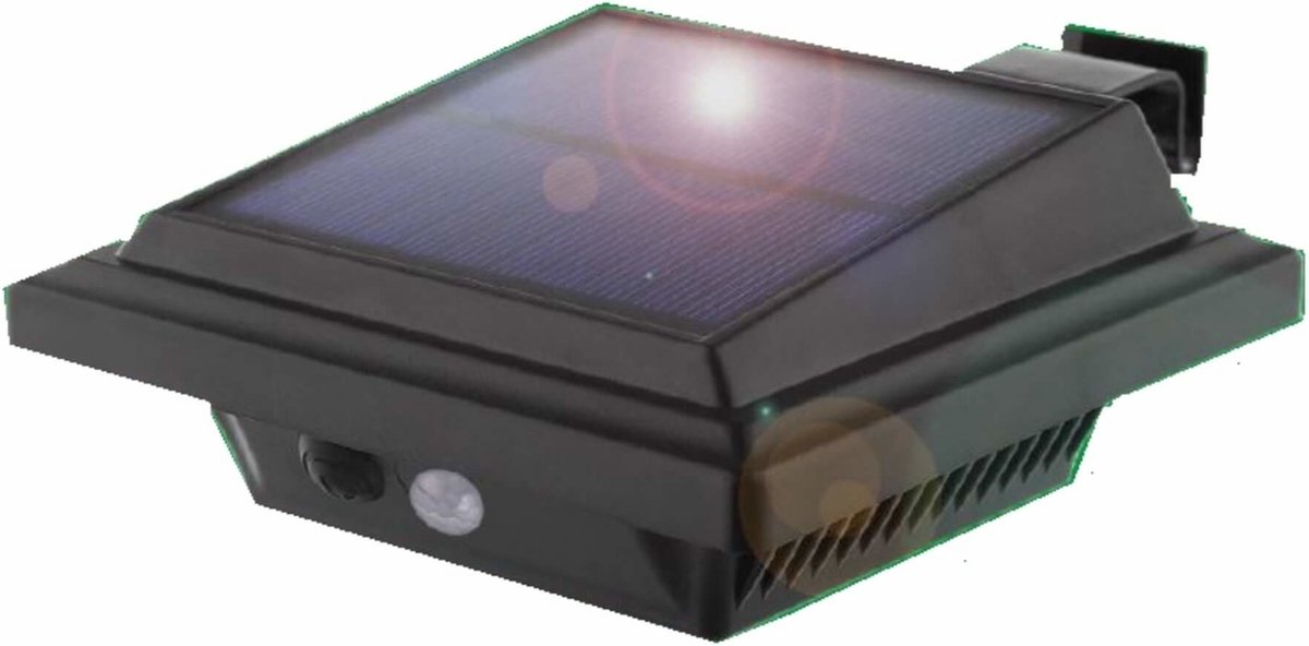 Hofftech LED Wandlamp Solar - PIR Sensor - IP65 - 1200 Mah - 3.7 Volt