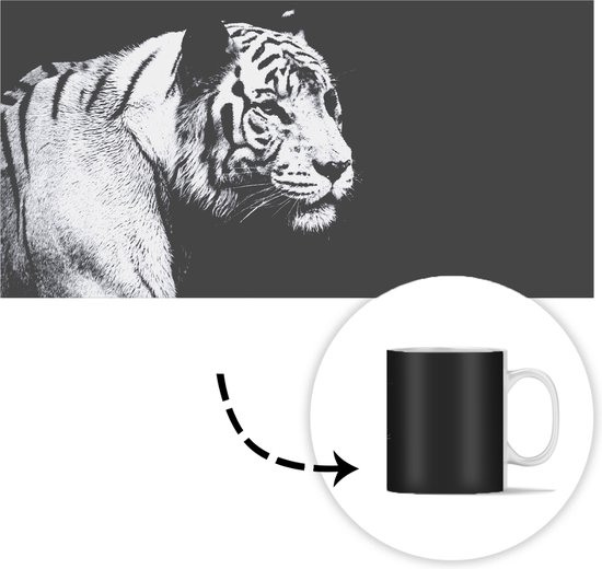 Mug - Tasse à Café - Tigre - Animaux Sauvages - Léger - Mugs - 350 ML - Tasse - Tasses à Café - Tasse à Thé - Décoration Sinterklaas - Cadeaux pour Enfants - Cadeaux Chaussures Sinterklaas