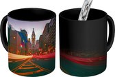 Magische Mok - Foto op Warmte Mok - Philadelphia - Weg - Verkeer - 350 ML