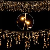 Monza ijspegel verlichting 20m met 600LED's - warm wit