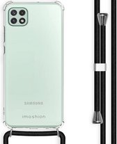 iMoshion Backcover met koord Samsung Galaxy A22 (5G) hoesje - Zwart