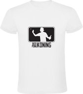 Bier Pong Koning | Heren T-shirt | Wit | Drankspel | Feest | Kampioen | Beer Pong | Sport