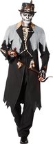 Wilbers - Heks & Spider Lady & Voodoo & Duistere Religie Kostuum - Voodoo Koning Haiti Man - zwart - Maat 54 - Halloween - Verkleedkleding
