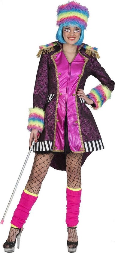 Draaien Maak plaats afdeling Funny Fashion - Circus Kostuum - Fantasie Leger Showgirl Jas Vrouw -  paars,roze - Maat... | bol.com