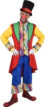 Magic By Freddy's - Clown & Nar Kostuum - Regenboog Golven Clown Circus Theater - Man - multicolor - Small - Carnavalskleding - Verkleedkleding