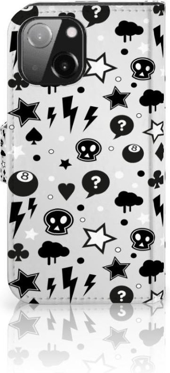 Telefoonhoesje met Naam iPhone 13 Mini Silver Punk