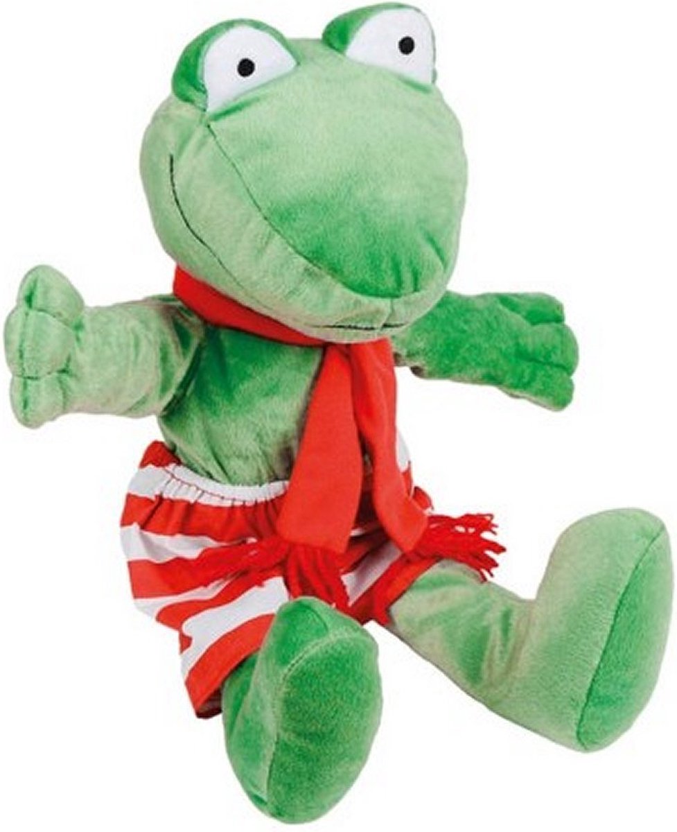 Kikker knuffel 20cm pluche - karakter speelgoed - 1 jaar, 2 jaar, 3 jaar, 4 jaar - Bambolino Toys