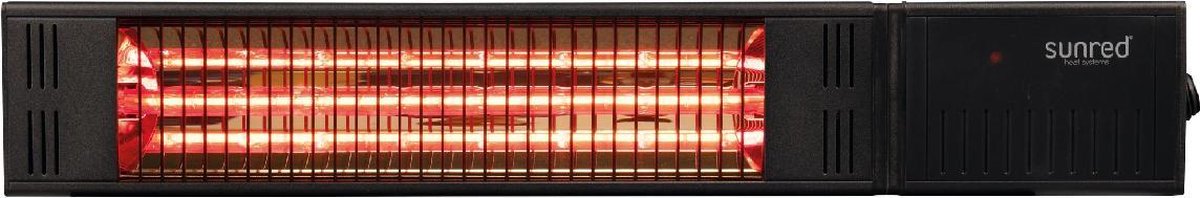 Sunred Fortuna Ultra 1500 W - Wall-mounted patio heater - Black