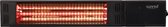 Sunred – Fortuna - Ultra lijn - Zwart - Wand model - Terrasverwarmer – Halogeen rosé goud technologie - 1500W – ECO – 3 Standen - Afstand bestuurbaar - Elektrische heater