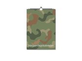 Editoo Camouflage - Verjaardagskalender - A4 - 13 pagina's