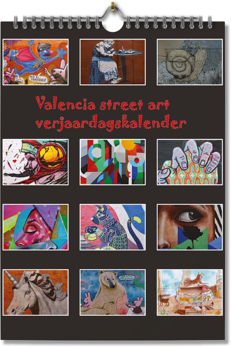 Editoo Valencia - Verjaardagskalender - A4 - 13 pagina's