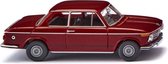 miniatuurauto BMW 2002 1:87 bordeaux rood