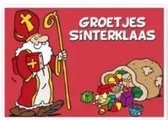 wenskaart Sinterklaas junior 10 x 15 cm glans rood