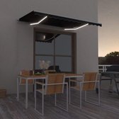 Everest Luifel handmatig uittrekbaar met LED 300x250 cm antracietkleur