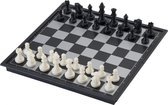 Reis-schaakspel magnetisch 24 x 24 cm zwart/wit