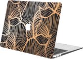 iMoshion Design Laptop Cover MacBook Air 13 inch (2018-2020) - Golden Leaves