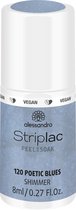 Alessandro Striplac Peel or Soak - Gellak - 120 Poetic Blues - 8 ml