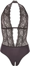 Kanten Body Met Open Kruis - Sexy Lingerie & Kleding - Lingerie Dames - Dames Lingerie - Body