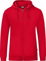 Jako Organic Jas Met Kap Dames - Rood | Maat: 44