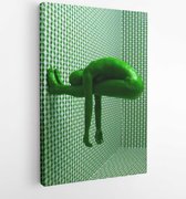 Courbe Artistique Art Abstrait - Toile Art Moderne - Vertical - 206064 - 80*60 Vertical