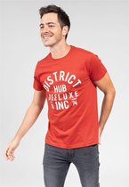 DEELUXE T-shirt met logo SPENCER Tomato