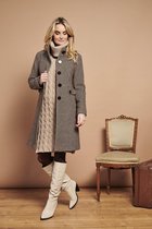 Smashed Lemon Jas Coat 21640 755/720 Brown/sand Dames Maat - M