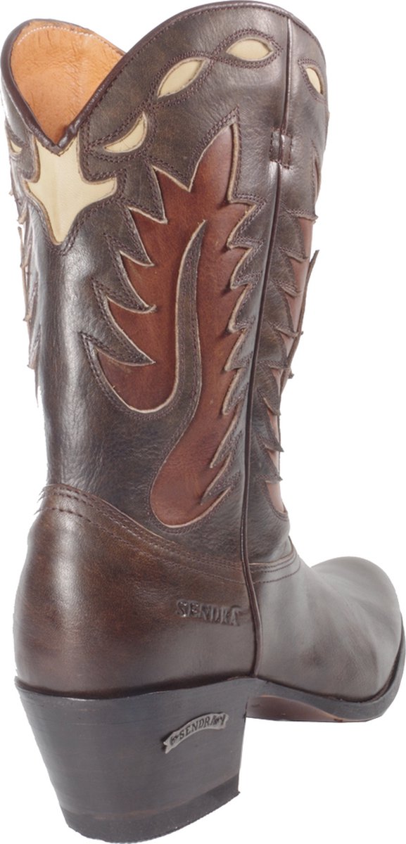 Taupe suède cowboylaarzen met hoge hak - Dames | MANFIELD