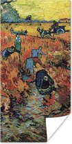 Poster De rode wijngaard - Vincent van Gogh - 20x40 cm