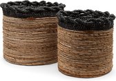 Poetic Folk Basket Set Of 2 pieces