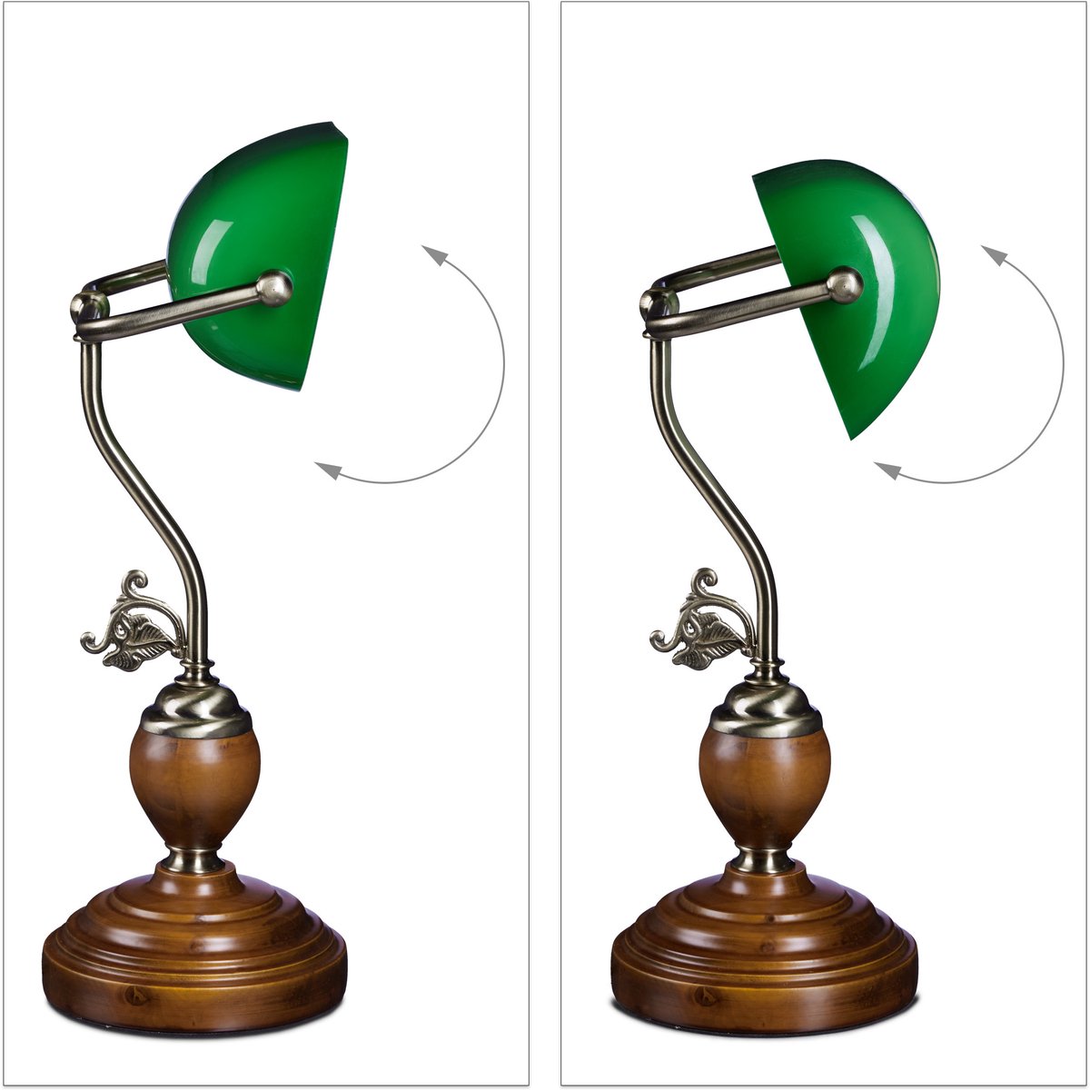 Bankierslamp met groene lampenkap HIER kopen