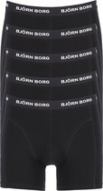 Björn Borg boxershorts Essential  (5-pack) - heren boxers normale lengte - zwart -  Maat: M